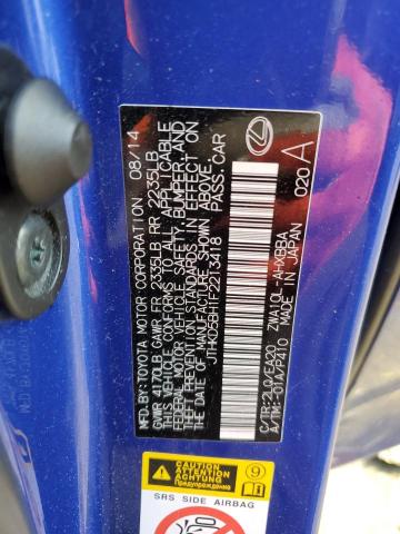 JTHKD5BH1F2213418 Lexus CT 200
