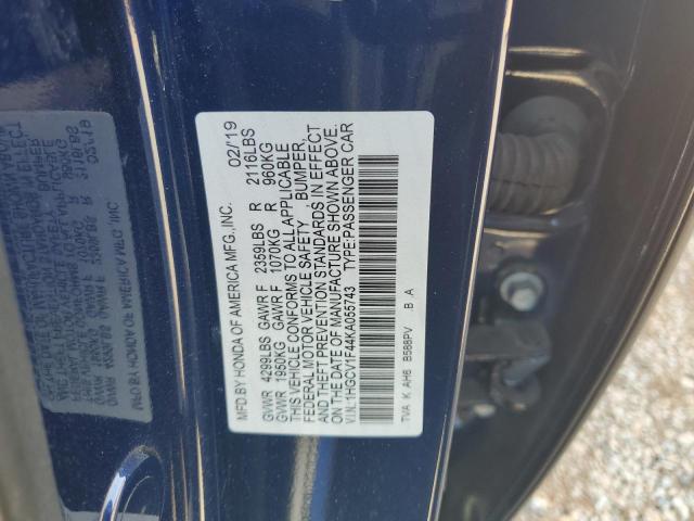1HGCV1F44KA055743 Honda ACCORD EX