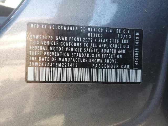 3VW2K7AJ1EM227413 Volkswagen JETTA BASE