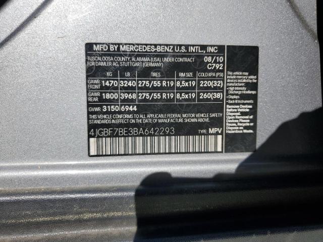 4JGBF7BE3BA642293 Mercedes-Benz Gl 450 4matic