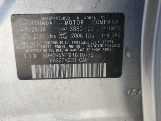 KMHDH4AE6EU210772 Hyundai ELANTRA SE
