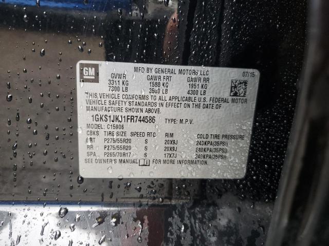 1GKS1JKJ1FR744586 GMC YUKON XL DENALI
