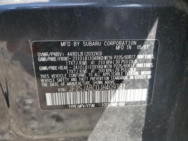 JF2SJABC0JH409381 Subaru Forester 2.5i