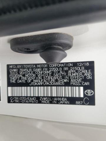 JTDKARFU9K3068805 Toyota Prius