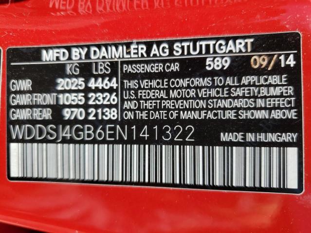 WDDSJ4GB6EN141322 Mercedes-Benz CLA 250 4MATIC