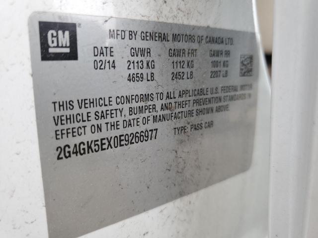2G4GK5EX0E9266977 Buick Regal
