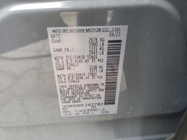 5N1DR3CDXPC262782 Nissan Pathfinder Sl