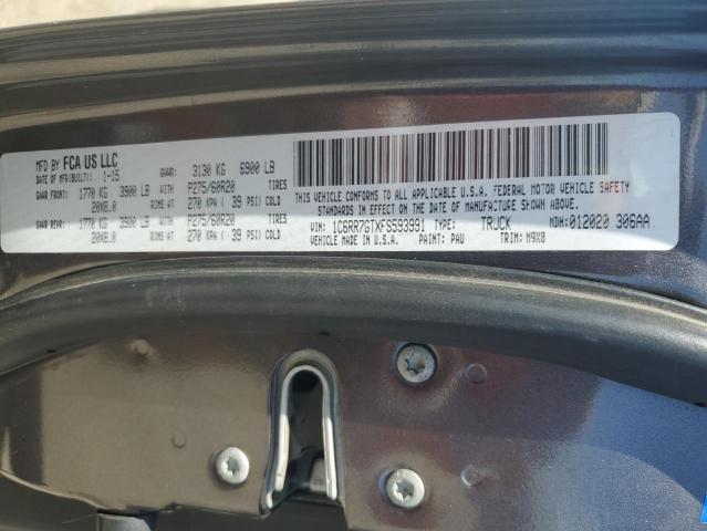 1C6RR7GTXFS593991 RAM 1500 Slt