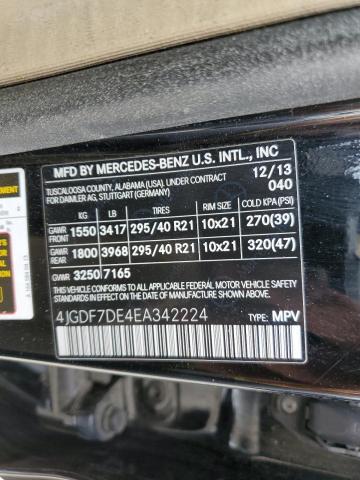 4JGDF7DE4EA342224 Mercedes-Benz Gl 550 4matic