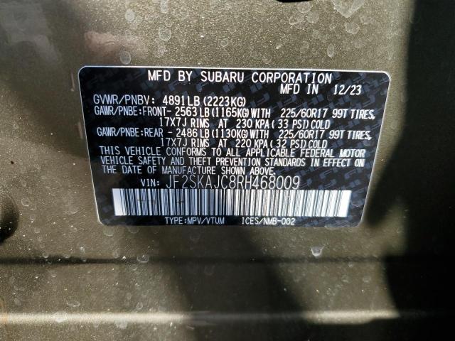 JF2SKAJC8RH468009 Subaru Forester Wilderness