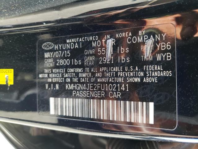 KMHGN4JE2FU102141 Hyundai Genesis 3.8l