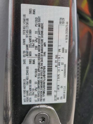 1FMCU0H61LUB10705 Ford ESCAPE SEL