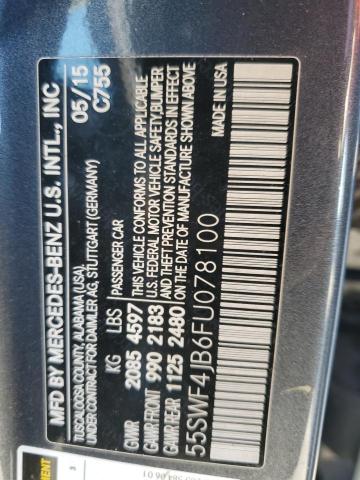 55SWF4JB6FU078100 Mercedes-Benz C 300