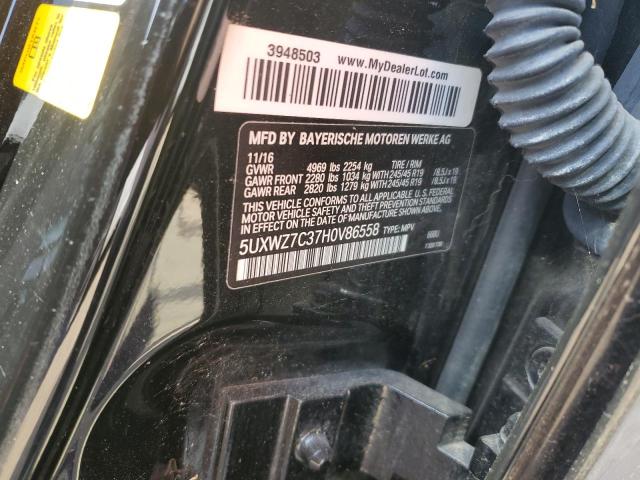 5UXWZ7C37H0V86558 BMW X3 Sdrive28i