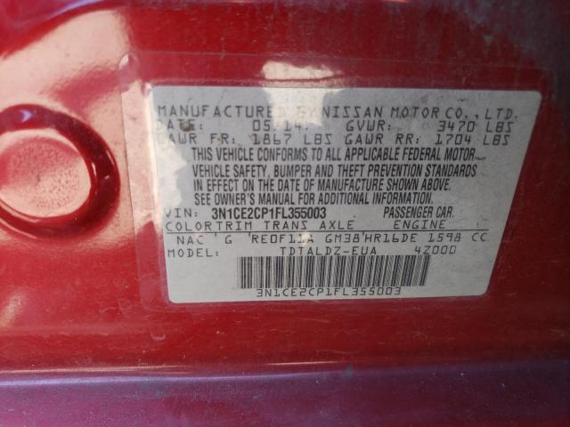 3N1CE2CP1FL355003 Nissan Versa Note S