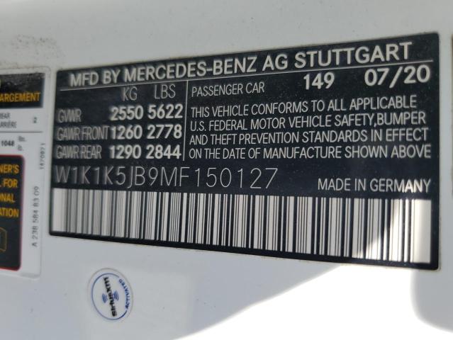 W1K1K5JB9MF150127 Mercedes-Benz E 450