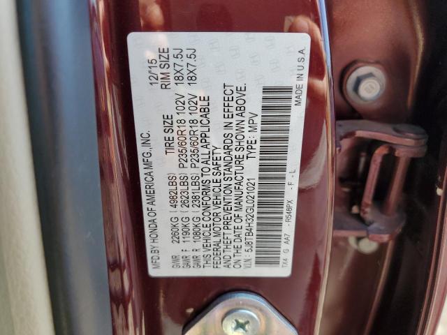 5J8TB4H32GL021021 Acura RDX