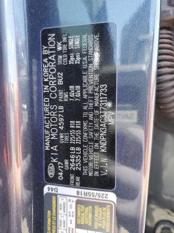 KNDPN3AC3J7311733 KIA Sportage Ex