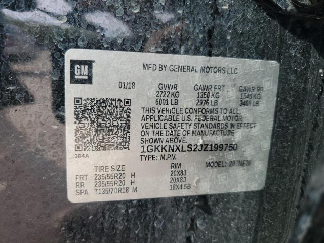 1GKKNXLS2JZ199750 GMC Acadia Denali