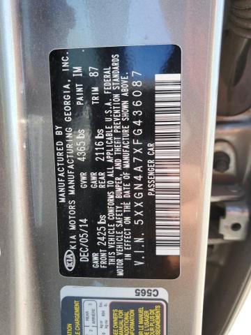 5XXGN4A7XFG436087 KIA OPTIMA EX
