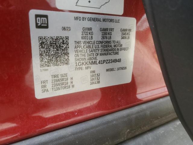 1GKKNML41PZ234948 GMC ACADIA SLT