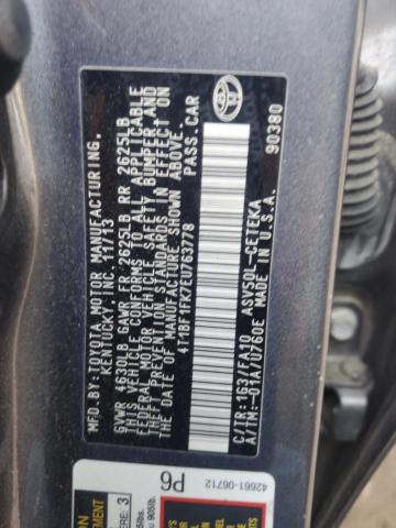 4T1BF1FK7EU763778 Toyota CAMRY L