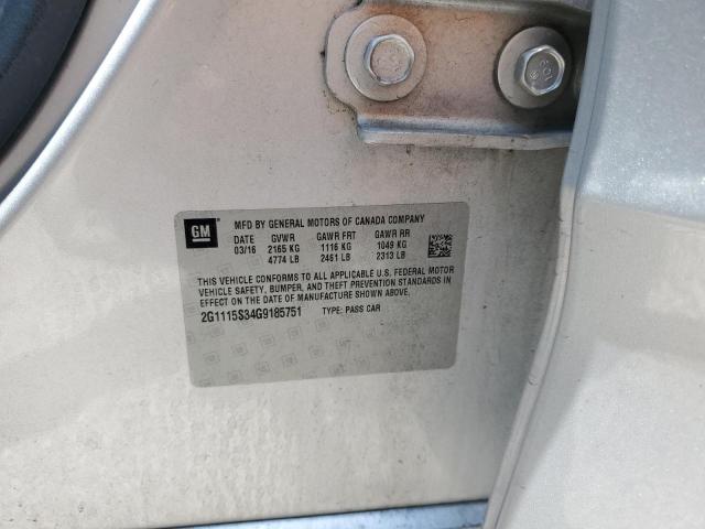 2G1115S34G9185751 Chevrolet IMPALA LT