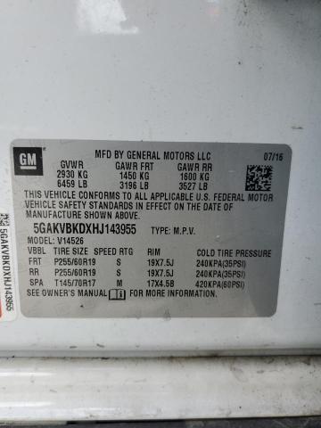 5GAKVBKDXHJ143955 Buick Enclave