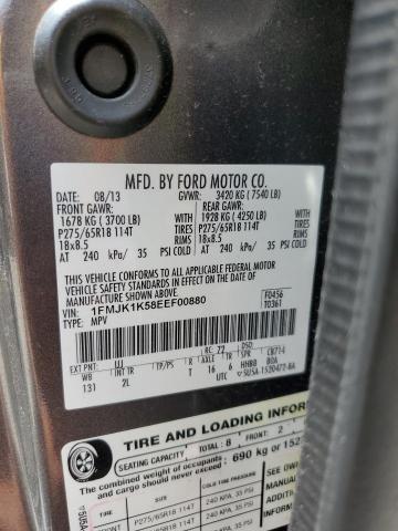 1FMJK1K58EEF00880 Ford Expedition El Limited