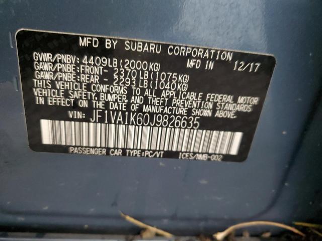 JF1VA1K60J9826635 Subaru Wrx Limited