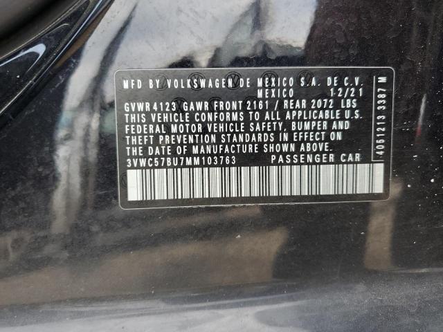 3VWC57BU7MM103763 Volkswagen JETTA S