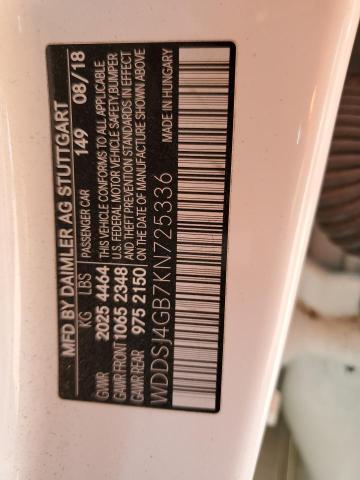 WDDSJ4GB7KN725336 Mercedes-Benz CLA 250 4MATIC