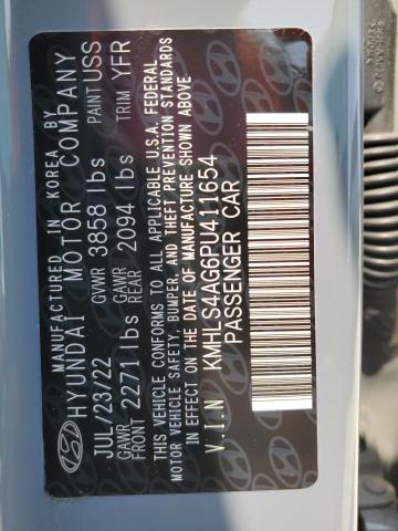 KMHLS4AG6PU411654 Hyundai ELANTRA SE
