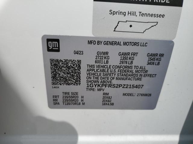 1GYKPFRS2PZ215407 Cadillac Xt6 Platinum Premium Luxury
