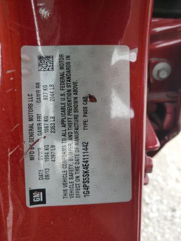 1G4PS5SK4E4111442 Buick Verano