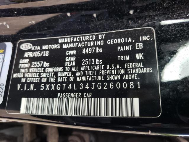 5XXGT4L34JG260081 KIA Optima Lx