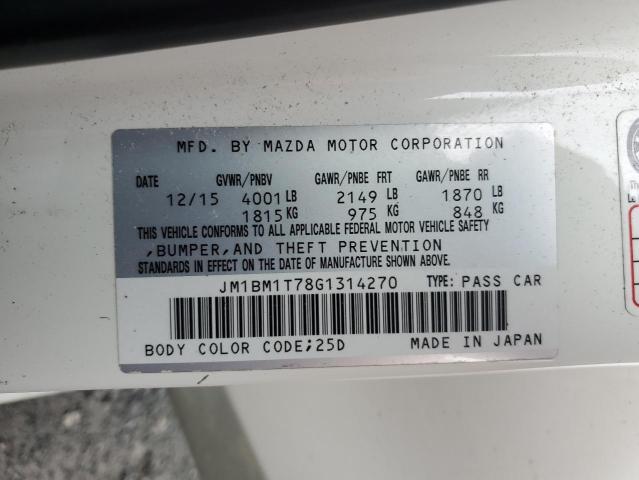 JM1BM1T78G1314270 Mazda 3 SPORT