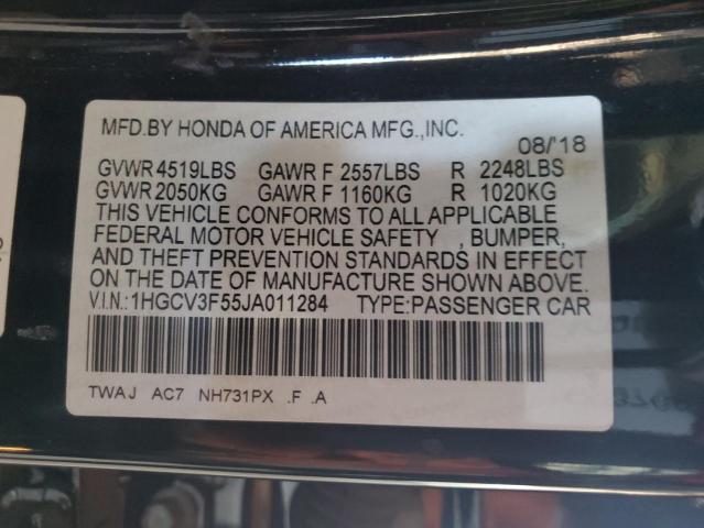 1HGCV3F55JA011284 Honda Accord Hybrid Exl