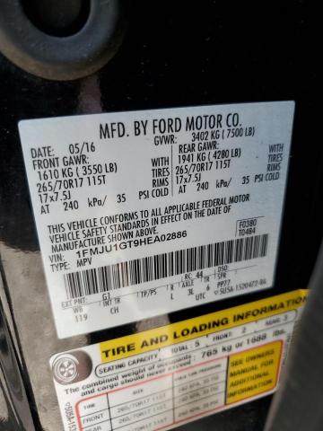 1FMJU1GT9HEA02886 Ford Expedition Xl