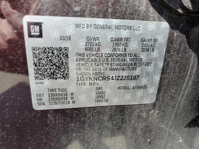 1GYKNCRS4JZ225187 Cadillac XT5 LUXURY