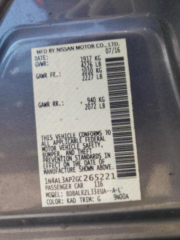 1N4AL3AP2GC265221 Nissan ALTIMA 2.5