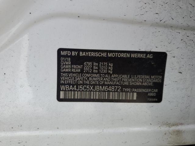 WBA4J5C5XJBM64872 BMW 440i Gran Coupe