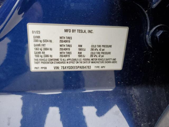 7SAYGDEE5PA064783 Tesla Model Y