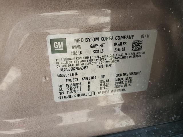 KL4CJCSB2EB760852 Buick Encore