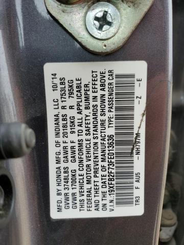 19XFB2F73FE013636 Honda CIVIC SE
