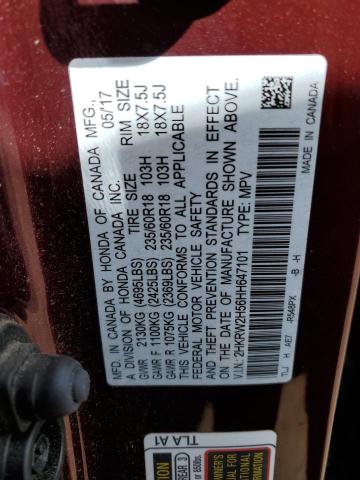 2HKRW2H56HH647101 Honda CR-V EX
