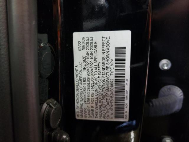 5FNYF8H52NB018072 Honda Passport Exl