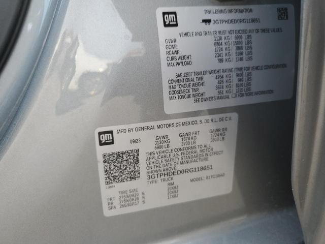 3GTPHDED0RG118651 GMC Sierra C1500 Slt