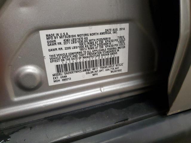 4A4AR3AU9FE004288 Mitsubishi Outlander Sport Es