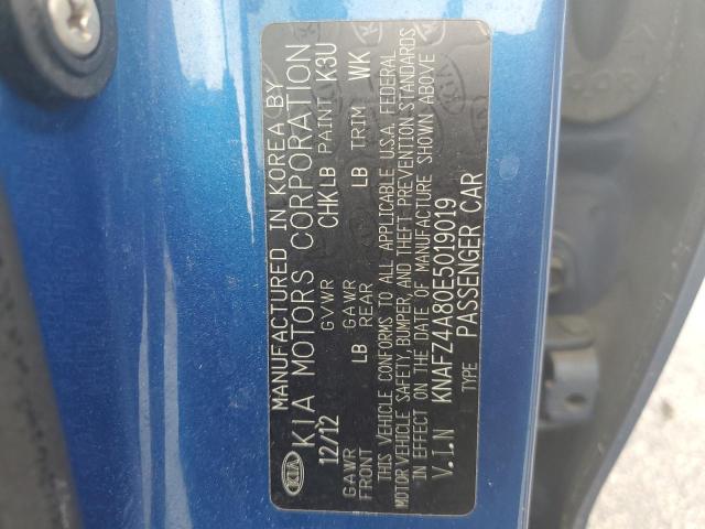 KNAFZ4A80E5019019 KIA FORTE EX